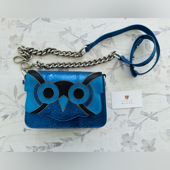 NWOT Thale Blanc Owl Audreyette cross body purse Mother’s Day Gift - Picture 2 of 11
